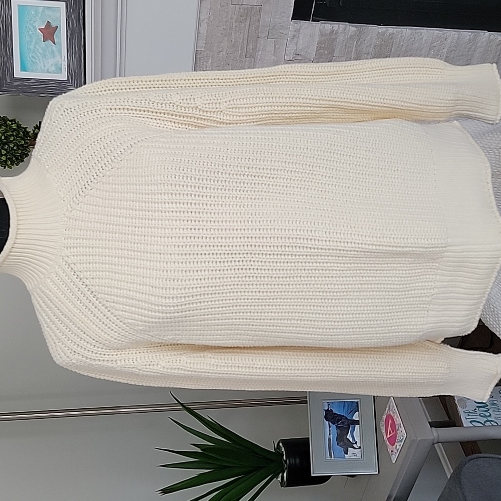 J. Crew Cream Turtleneck Sweater